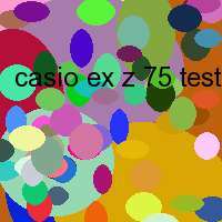 casio ex z 75 test